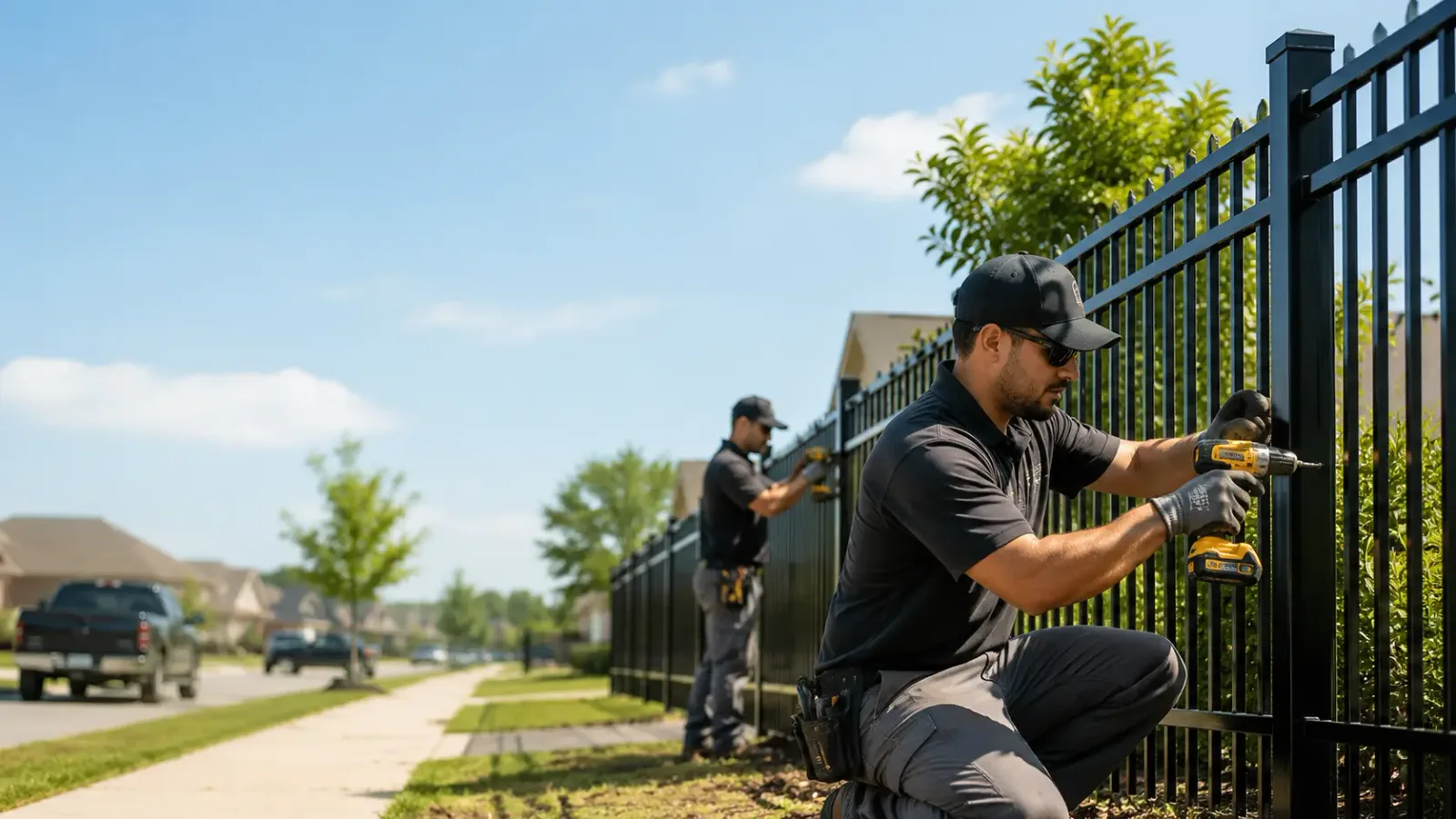 Metal Fence Installation in Hobson, TX